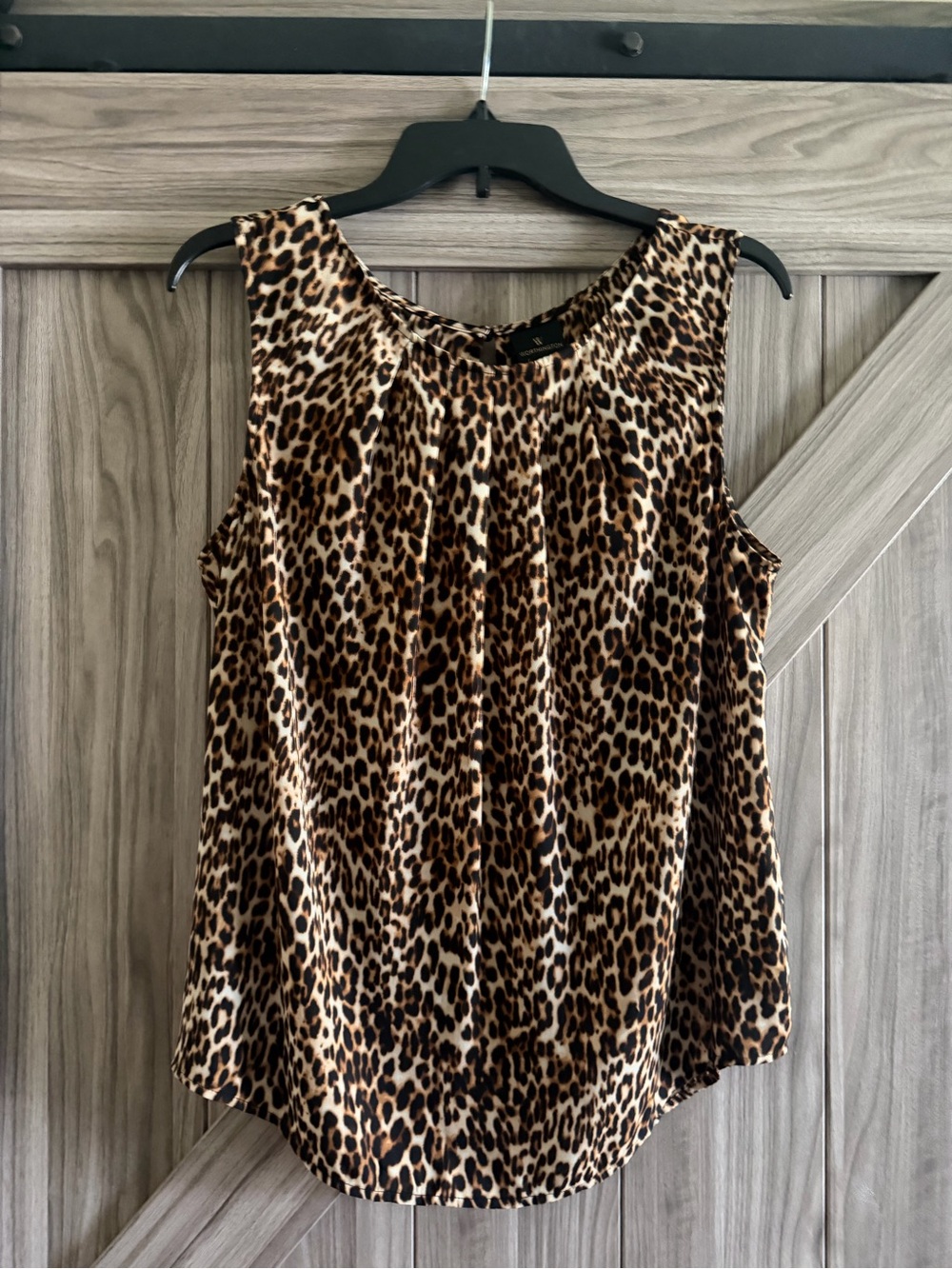 Worthington Leopard Print Sleeveless blouse